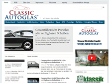 Tablet Screenshot of classic-autoglas.com